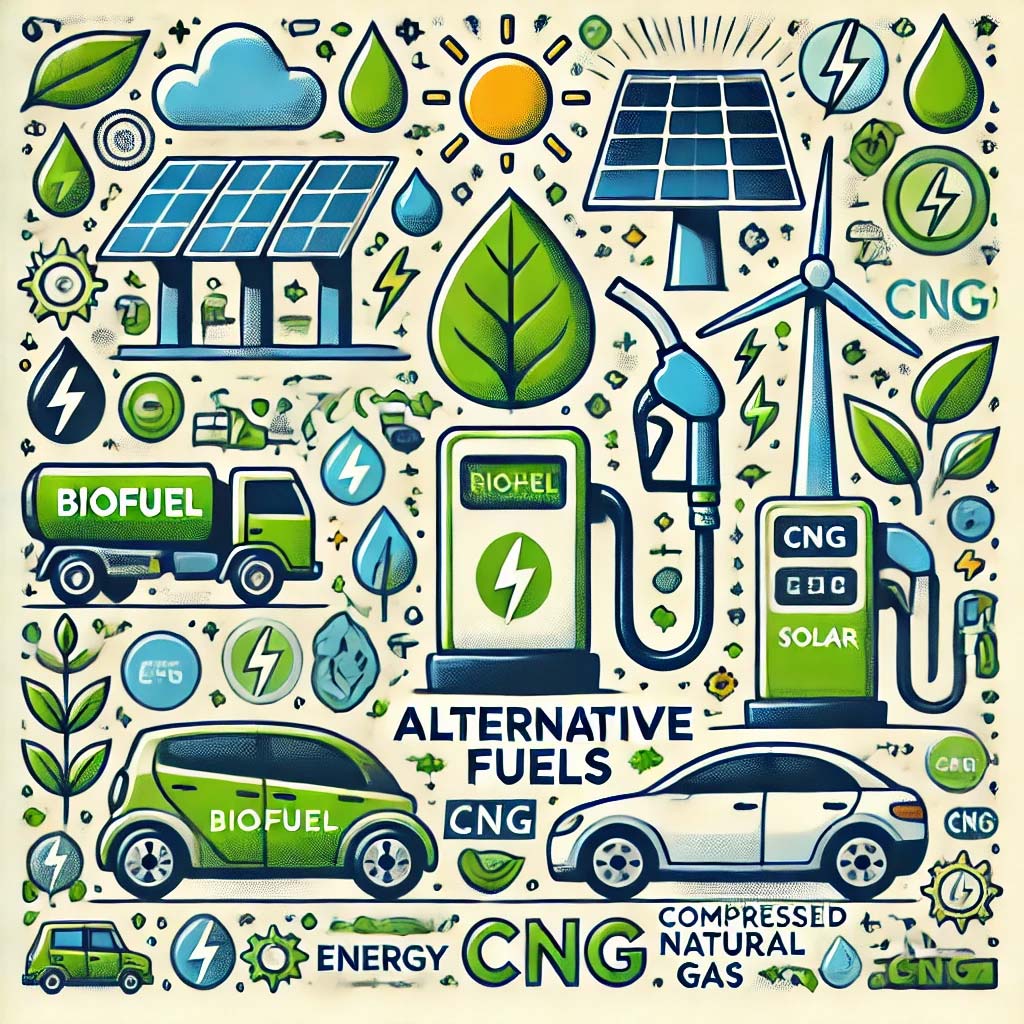 DALL·E 2024 10 20 19 44 15 An illustration representing alternative fuels